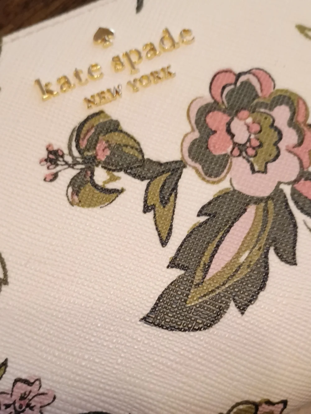 Kate spade floral zip around wallet
